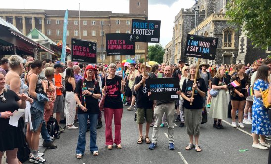 Diss Group members at Norwich Pride