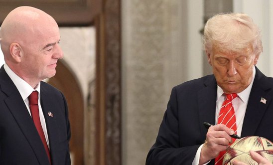 Trump and Head of FIFA