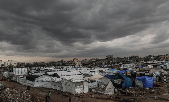 tents in Gaza