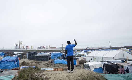 Refugee camp in Calais