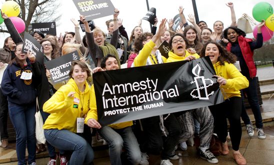 Youth group attendees at the 2014 AGM