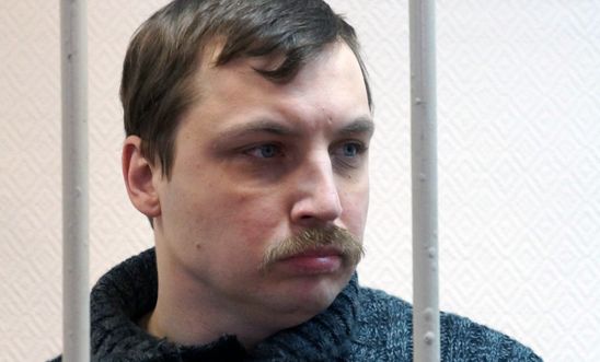 Mikhail Kosenko at a court hearing in 2013