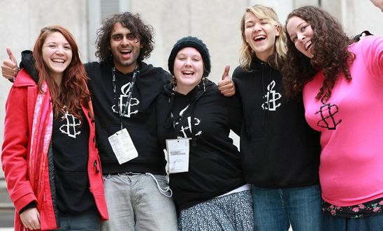 Students at Amnesty student conference in London, 2010 Students at Amnesty student conference in London, 2010