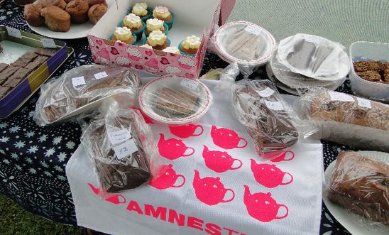 Cake stall at one of our Amnesteas Cake stall at one of our Amnesteas