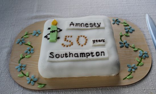 The group was 50 in 2014.  This was our birthday cake.