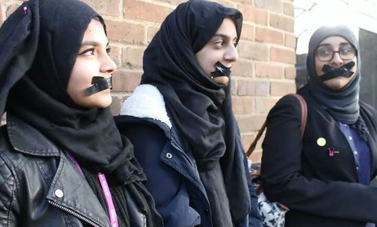 Students from Ellen Wilkinson School for Girls in London