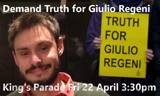 Demand Truth for Giulio Regeni Demand Truth for Giulio Regeni