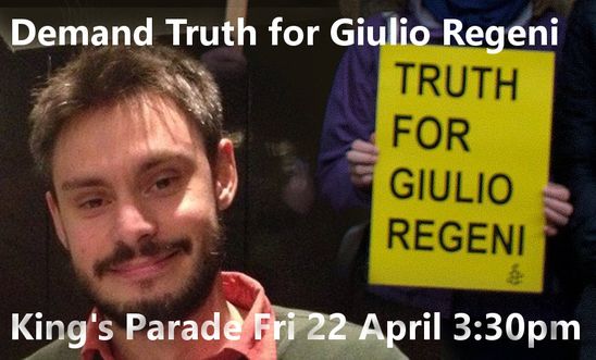 Demand Truth for Giulio Regeni