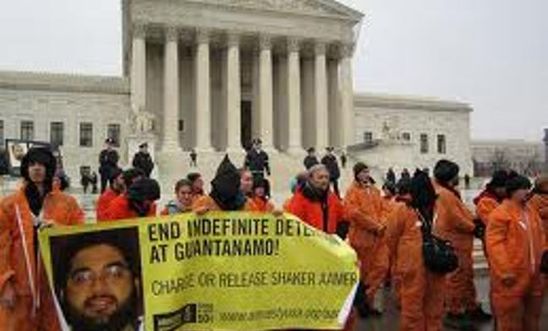 Protestors outside the Supreme Court 