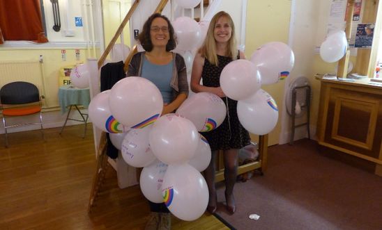 Heidi and Nadine at Midsomer Norton Pride festival Heidi and Nadine at Midsomer Norton Pride festival