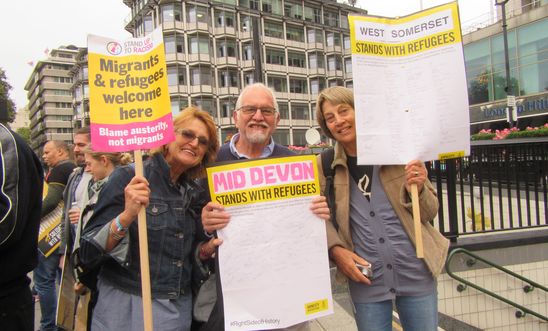 Mid Devon Amnesty Refugees march London