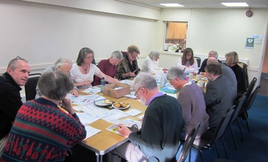 All busily writing away! All busily writing away!