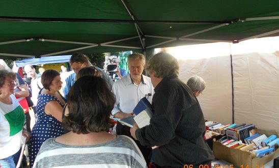 Jeremy Corbyn visiting our stand