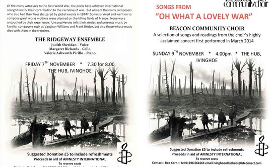 Two events for Remembrance Weekend Two events for Remembrance Weekend