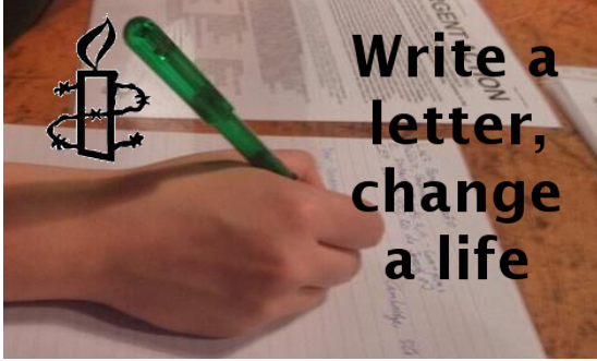 Image of hand written Urgent Action letter Image of hand written Urgent Action letter