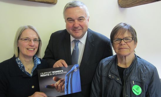 Oliver Heald (MP) supports AI's campaign to stop violence against Afghan women Oliver Heald (MP) supports AI's campaign to stop violence against Afghan women