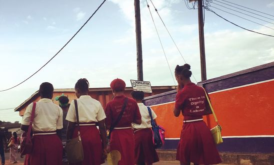 School girls in Sierra Leone 