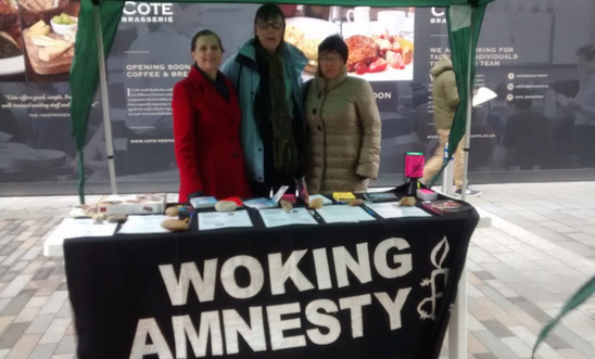 Write for Rights stall Write for Rights stall