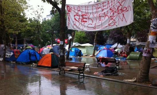Tents in Gezi Park
