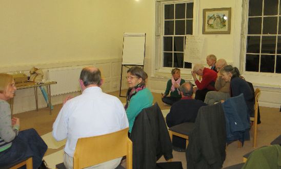 Members at a group training session Group training