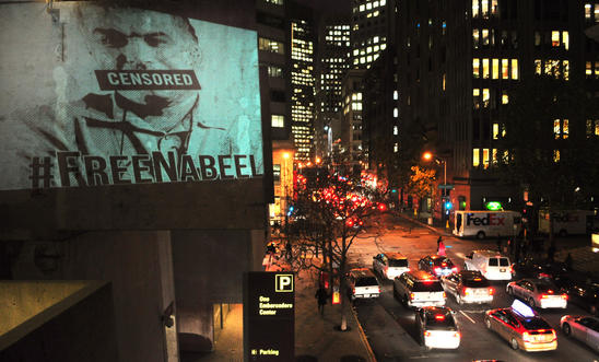 #FreeNabeel stunt in San Francisco #FreeNabeel stunt in San Francisco