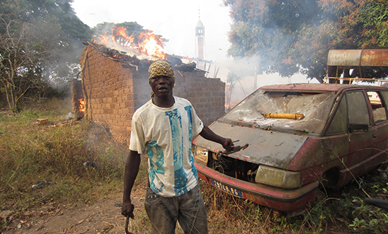 Burning/looting of Muslim property and a mosque Burning/looting of Muslim property and a mosque
