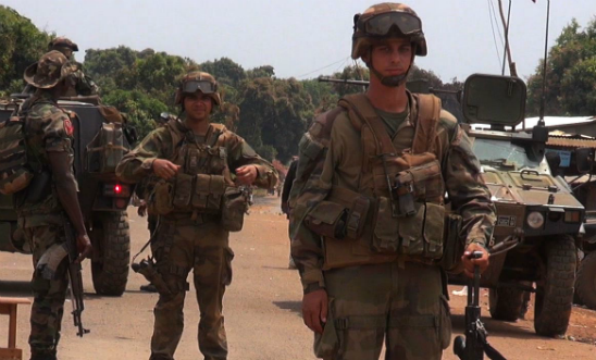 French troops on patrol in Central African Republic French troops on patrol in Central African Republic