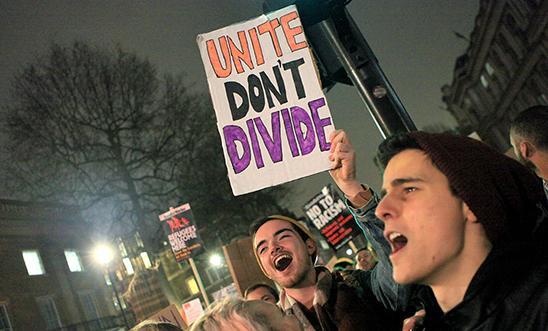 Protest in London against President Trump's 'Muslim ban' © Marie-Anne Ventoura Protest in London against President Trump's 'Muslim ban' © Marie-Anne Ventoura