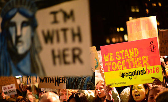 Protest in London against President Trump's Executive Order Protest in London against President Trump's Executive Order