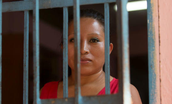 Portrait of Teodora Vasquez at her prison in El Salvador Portrait of Teodora Vasquez at her prison in El Salvador