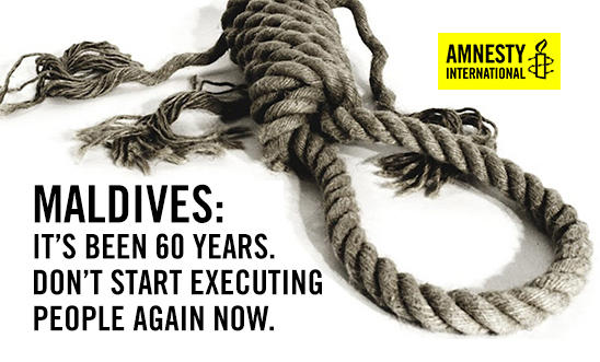 Stop the executions set for tomorrow in the Maldives Stop the executions set for tomorrow in the Maldives
