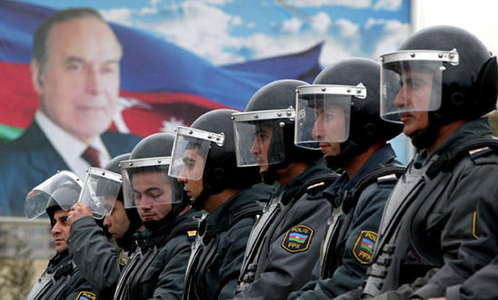 Police in Baku, Azerbaijan Police in Baku, Azerbaijan