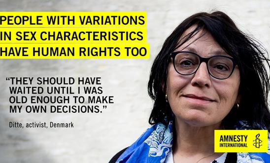Ditte, an intersex activist from Denmark Ditte, an intersex activist from Denmark