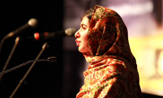 Malala Yousafzai - speaking at Ambassador of Conscience Award Ceremony Dublin September 2014 Malala Yousafzai - speaking at Ambassador of Conscience Award Ceremony Dublin September 2014