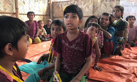Rohingya children in Bangladesh Rohingya children in Bangladesh