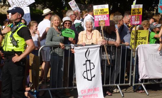 Group Members join the protest at Blenheim Palace Group Members join the protest at Blenheim Palace