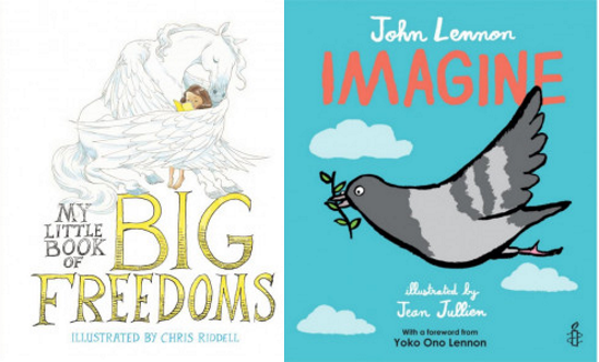 My Little Book of BIG Freedoms and Imagine book cover My Little Book of BIG Freedoms and Imagine book cover
