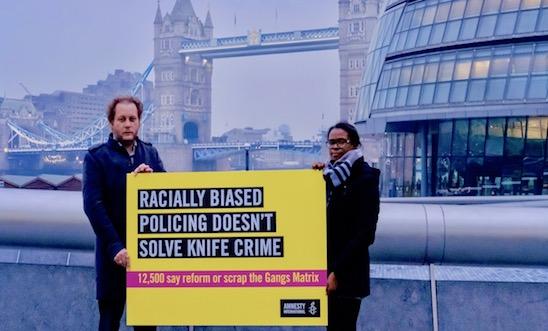 Amnesty hands it petition calling for the Gangs Matrix to be changed Amnesty hands it petition calling for the Gangs Matrix to be changed