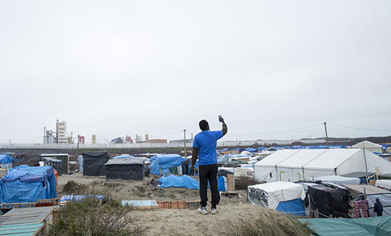 Refugee camp in Calais Refugee camp in Calais