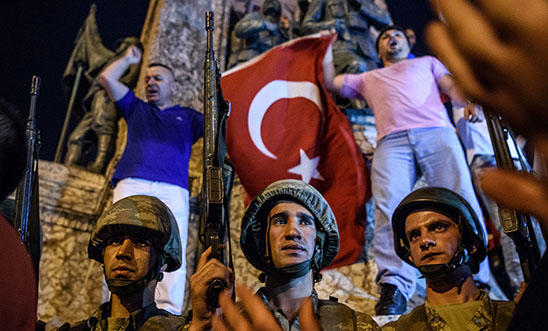 Turkish solders stay at Taksim square as people react in Istanbul Turkish solders stay at Taksim square as people react in Istanbul