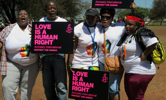 Amnesty activists at Soweto Pride 2013 Amnesty activists at Soweto Pride 2013