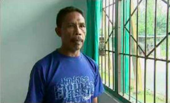 Johan Teterissa in his cell, Maluku. Johan Teterissa in his cell, Maluku.