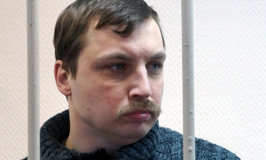 Mikhail Kosenko at a court hearing in 2013 Mikhail Kosenko at a court hearing in 2013