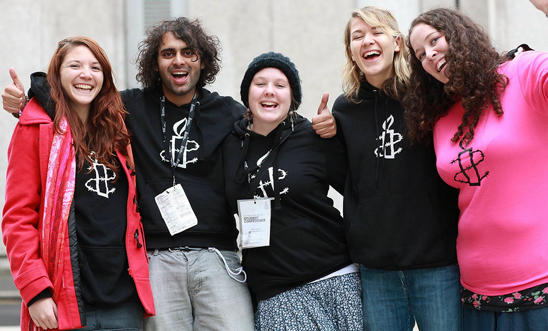 Students at Amnesty student conference in London, 2010 Students at Amnesty student conference in London, 2010