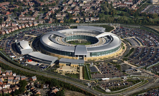 The Government Communications Headquarters base in Gloucestershire, England The Government Communications Headquarters base in Gloucestershire, England