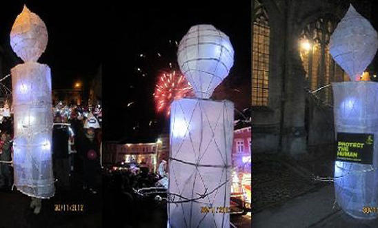 Amnesty Candle at Devizes Christmas Festival and Lantern Parade Amnesty Candle at Devizes Christmas Festival and Lantern Parade