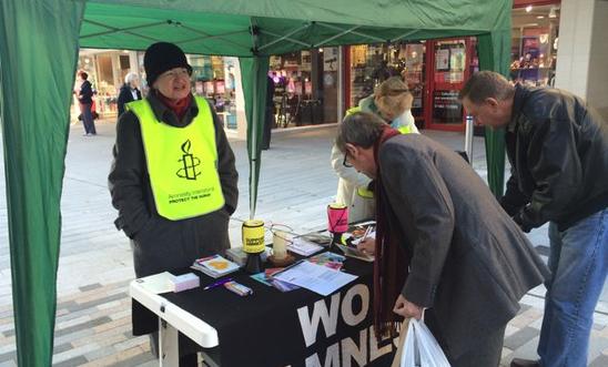 Amnesty stall Amnesty stall