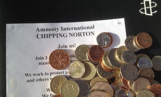 cash collected by Chipping Norton Amnesty Group cash collected by Chipping Norton Amnesty Group