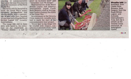 Nottingham evening post article of launch Nottingham evening post article of launch