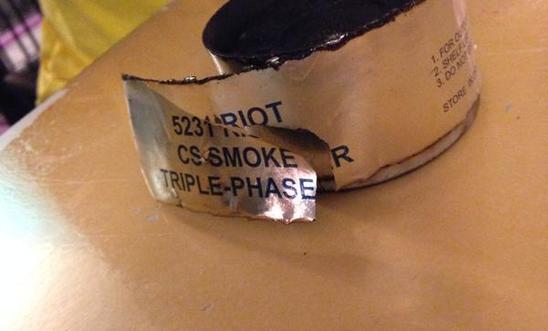 gas canister recovered by one of Amnesty observer team gas canister recovered by one of Amnesty observer team